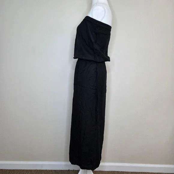 Michael Michael Kors Womens Black Strapless Blouson Maxi Dress Small Rayon - Picture 3 of 6